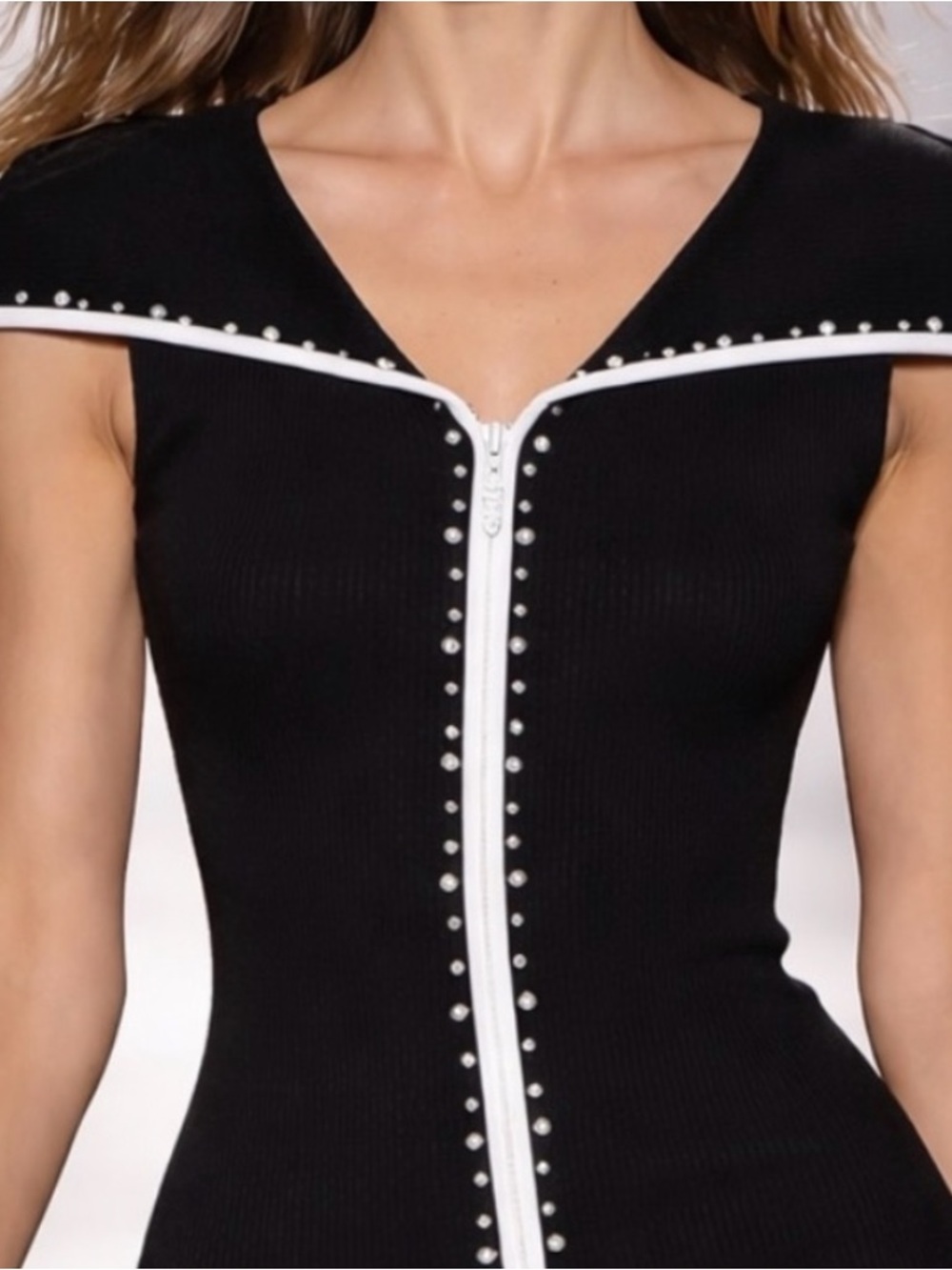 Belldini Black and White Cardigan Sweater